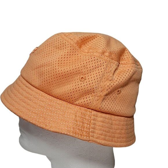 Fabletics Mesh Bucket Hat OS Orange Breathable Lightweight Packable Outdoors NEW - Picture 5 of 12